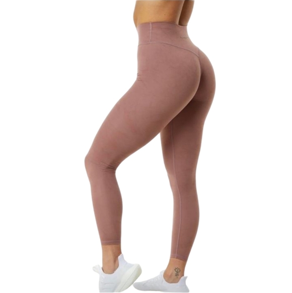 Alphalete Alphalux High Rise Wonder Leggings 27" Inseam Dusty Rose Size Large - Picture 2 of 8